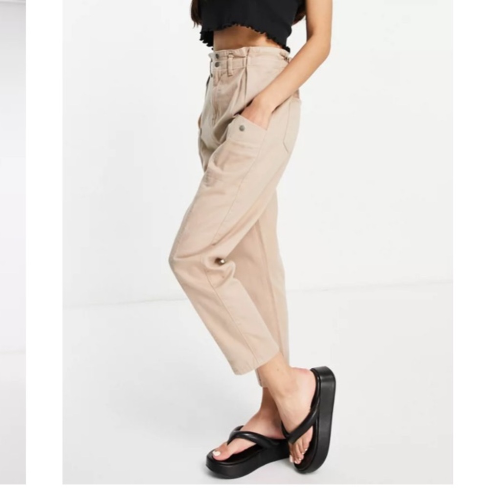 - Urban Bliss seam front pocket detail cargo pants